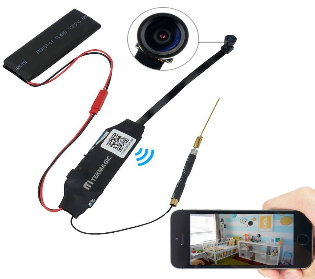S06 Wireless IP SPY Hidden Camera - Black