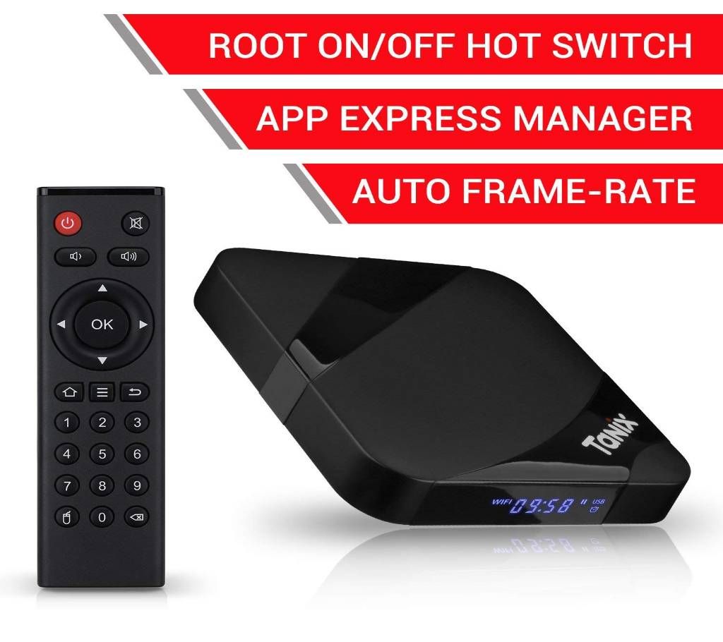 TX3 MAX Android 7.1.2 4K 3D H.265 TV Box with BT 4.0/Amlogic Quad-Core S905W 64 Bits CPU/2GB RAM 16G