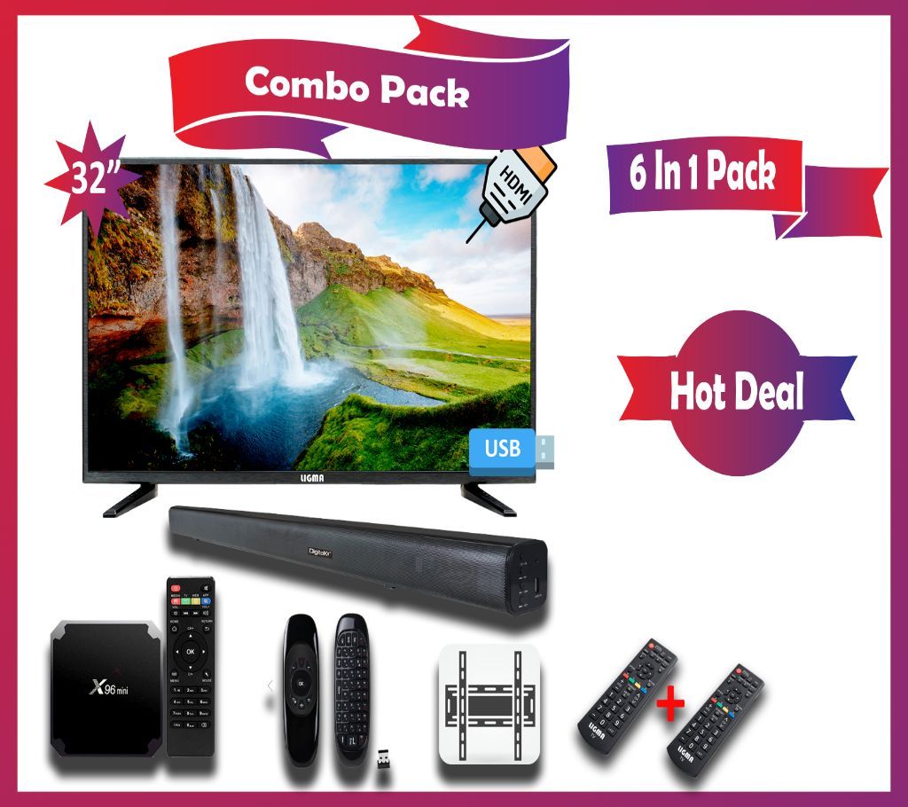 32" LED TV COMBO (6 in 1)