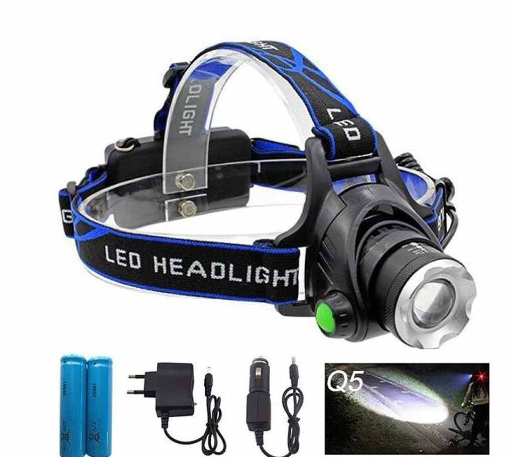 Waterproof Rechargeable & Zoomable LED Headlamp