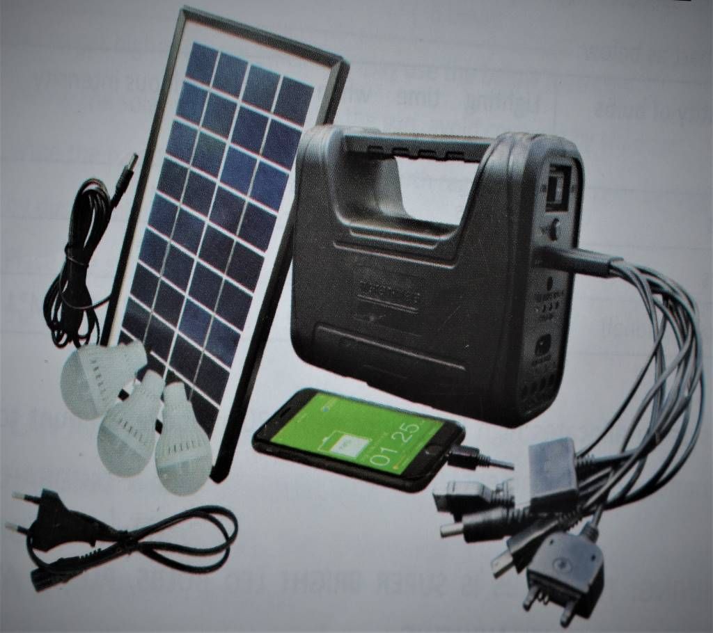 Solar or A/C Lighting System with Solar Panel 