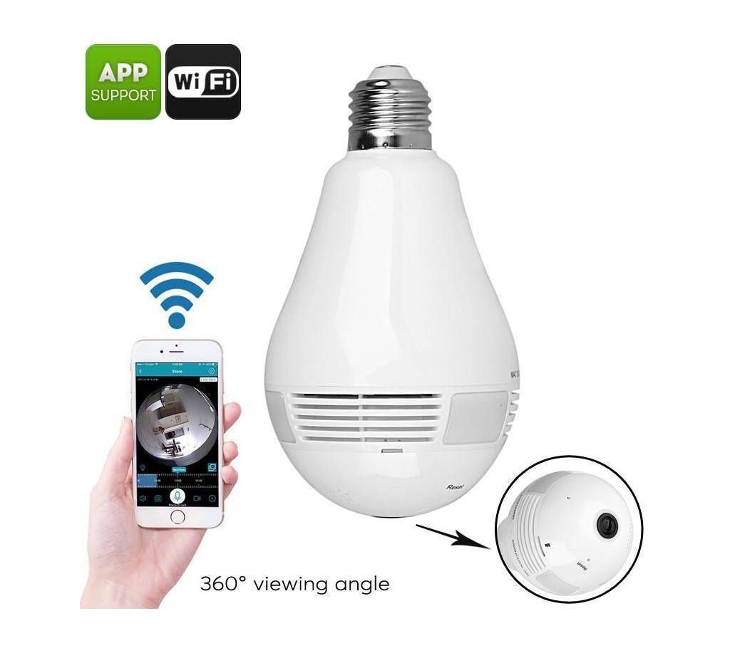 360 Degree Wifi Spy Camera Bulb