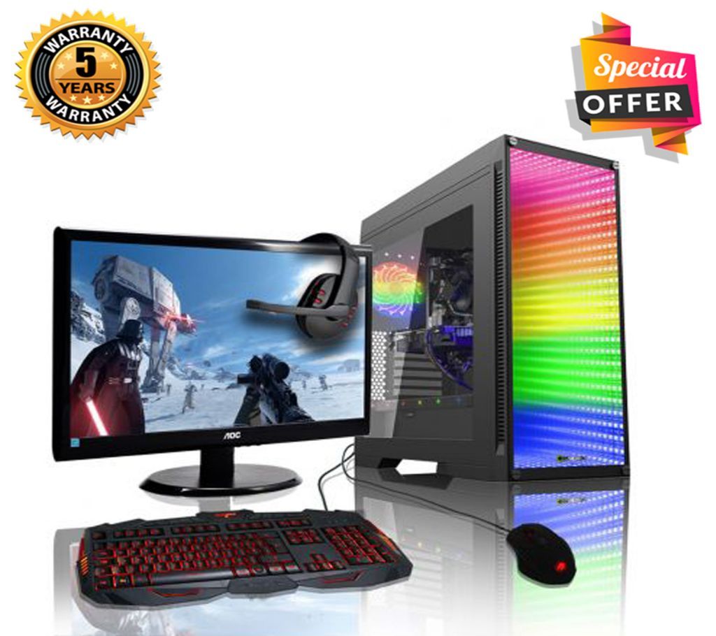 Intel Core 2 Duo RAM 8GB HDD 500GB Graphics 2GB Built in and Monitor 19 PC Windows 10 64 Bit NEW Desktop Computer 2019 Full Package