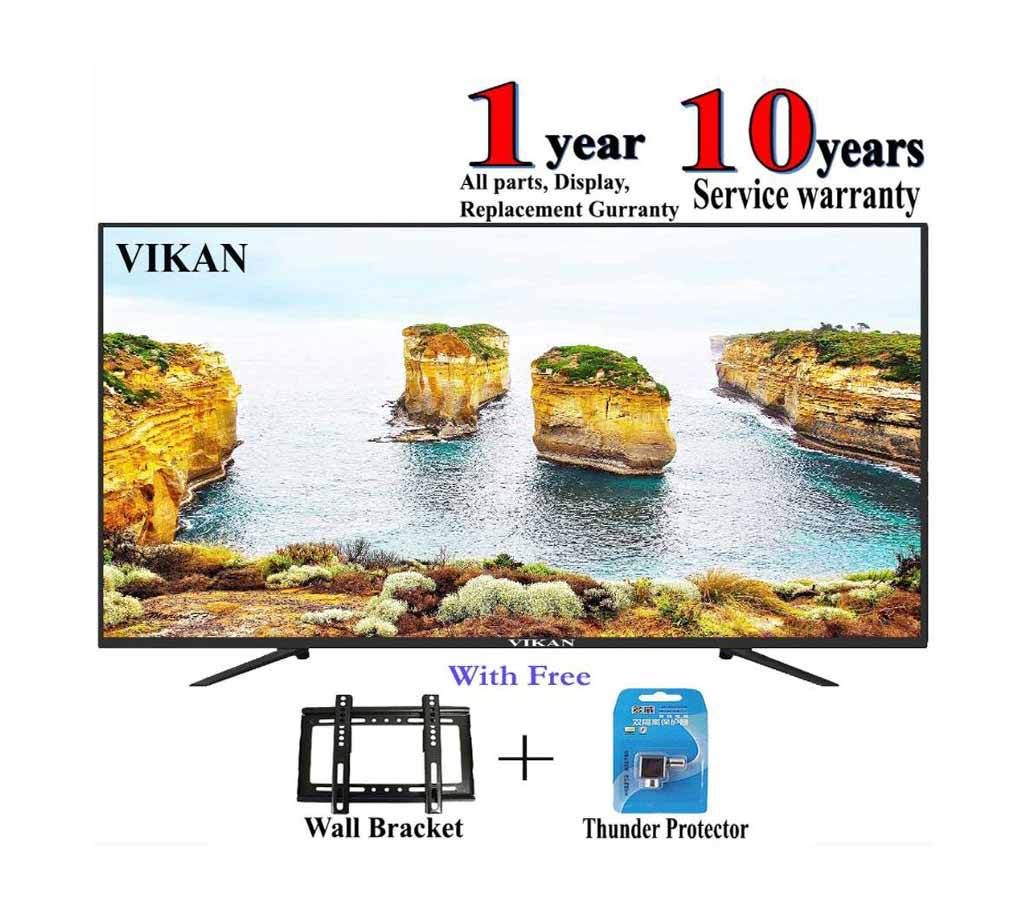 40 inch Vikan HD ULTRA SLIM LED TV - Black smile