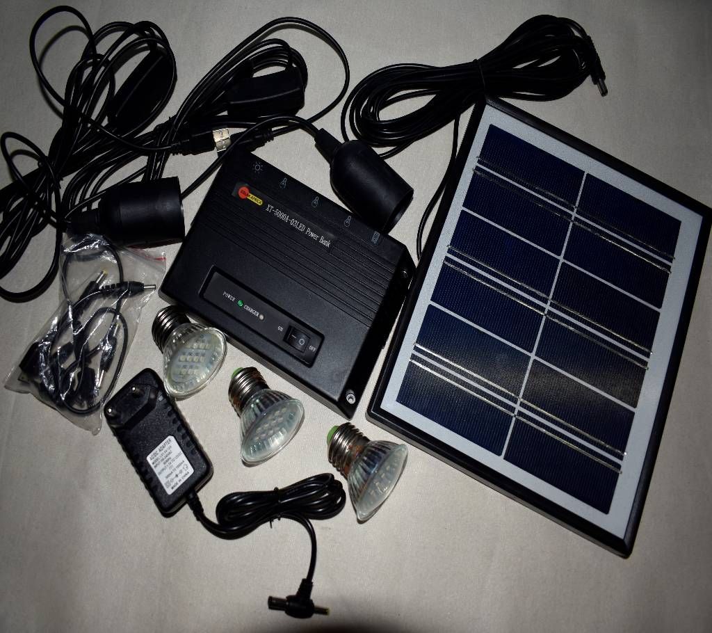 Portable Solar & Electric Line System package with power bank