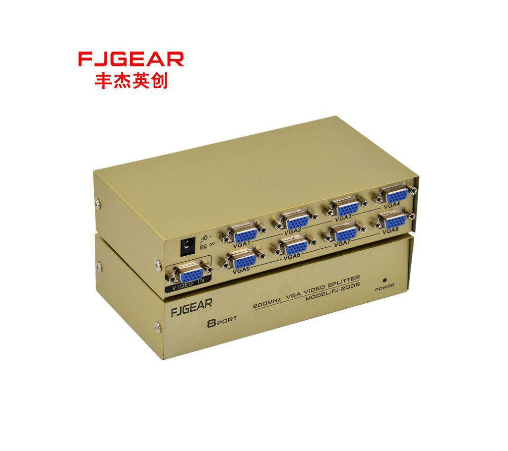 8 PORT VGA SPLITTER FJGEAR FJ-2008