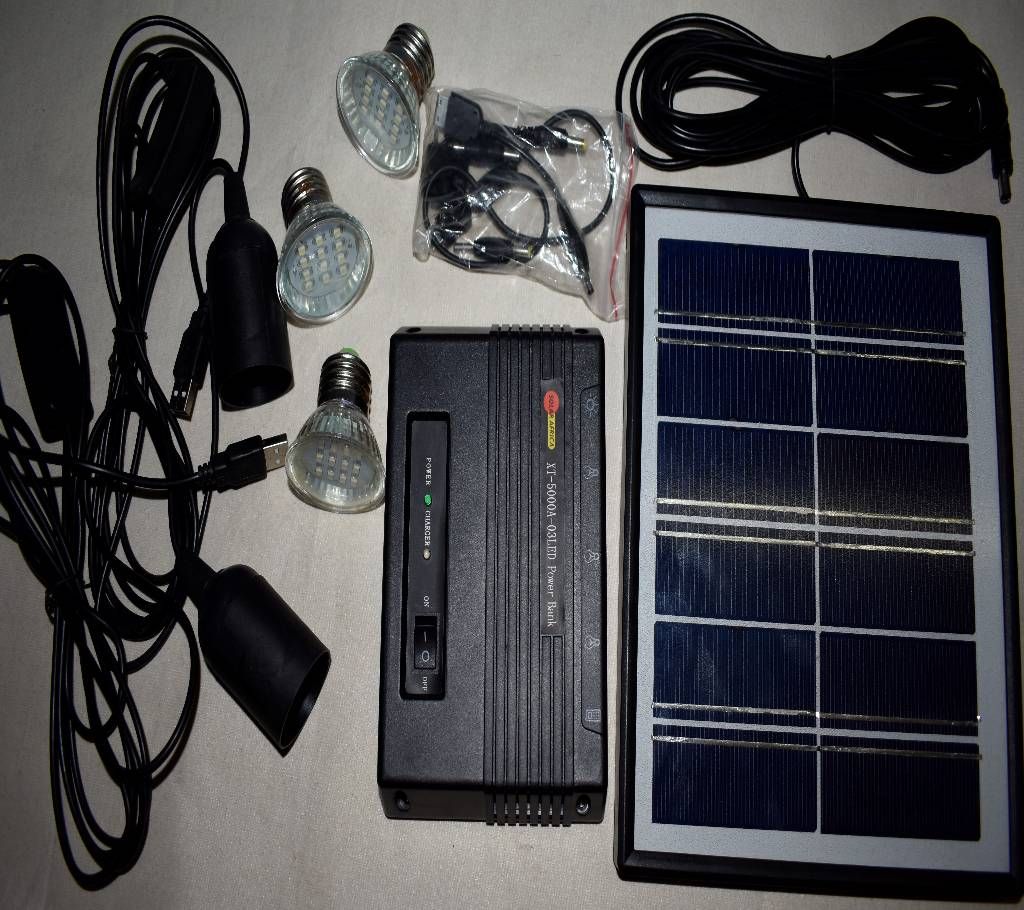 Portable Solar System package with power bank