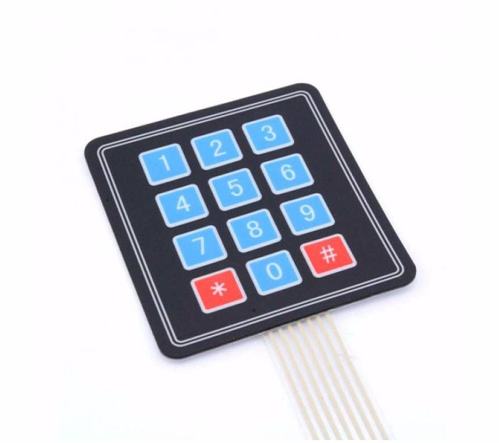 3×4 flexible keypad