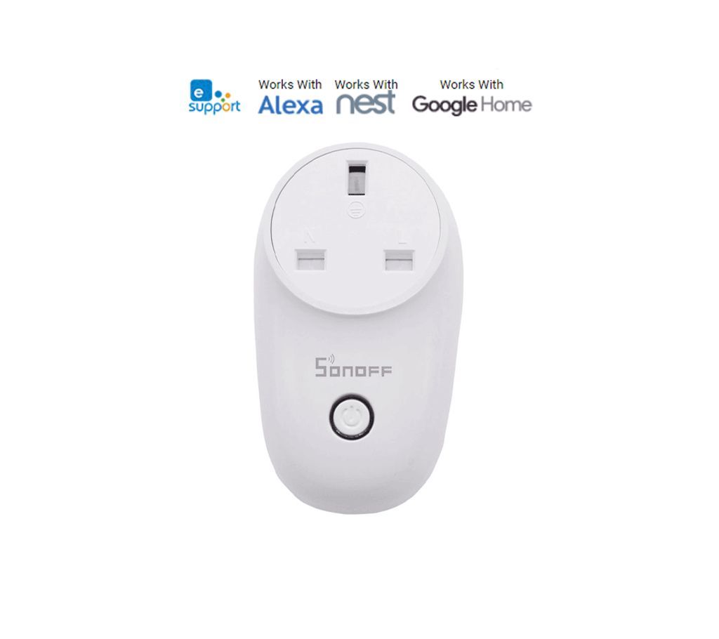 Sonoff S26 WiFi Smart Plug For Smart Home (UK PLUG, 10A, 2200W)