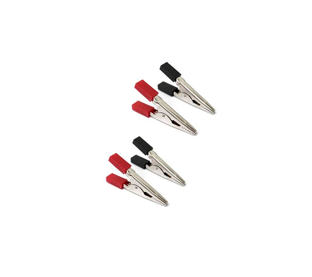 Crocodile Clip (2 piece Red & 2 piece Black)