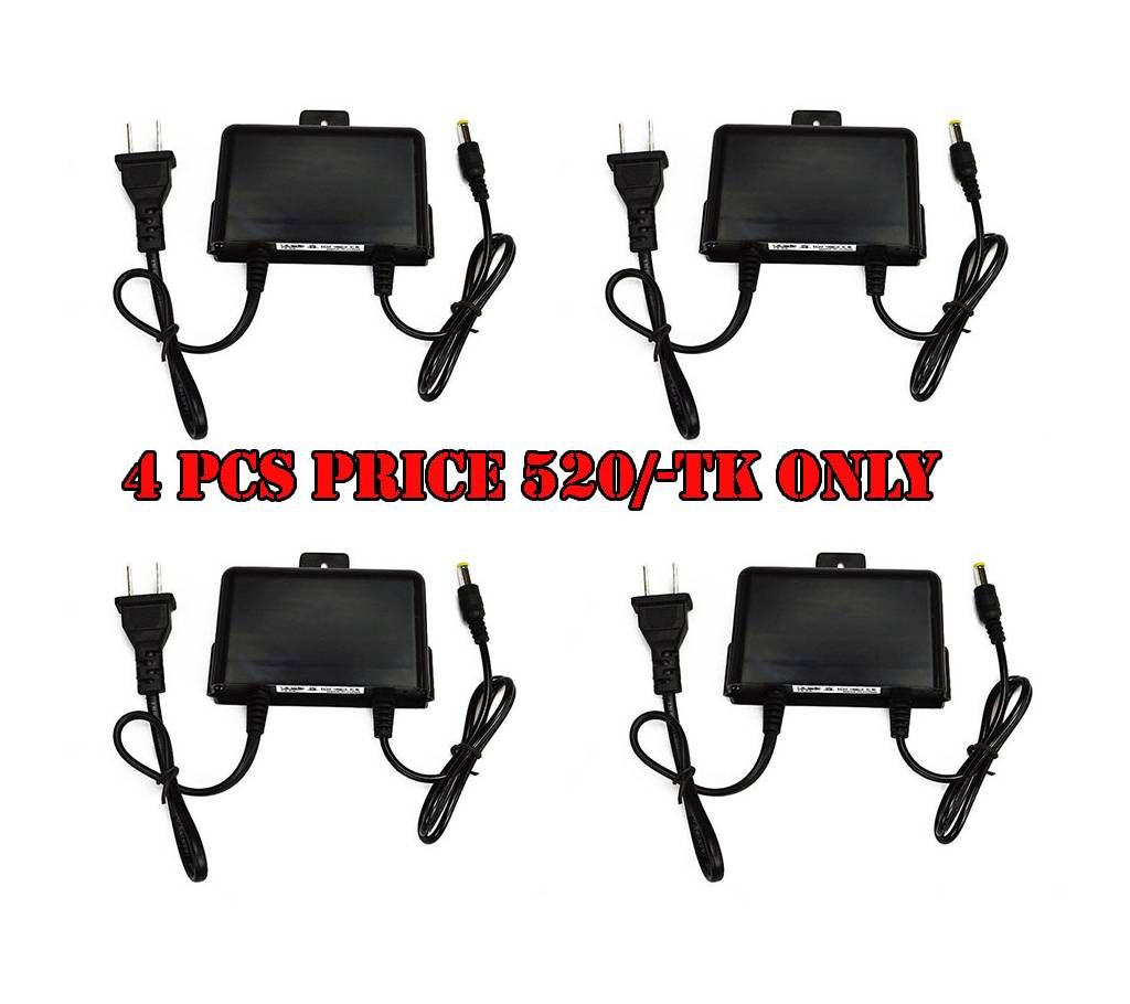 12 Volt CCTV Adapter 4 pcs