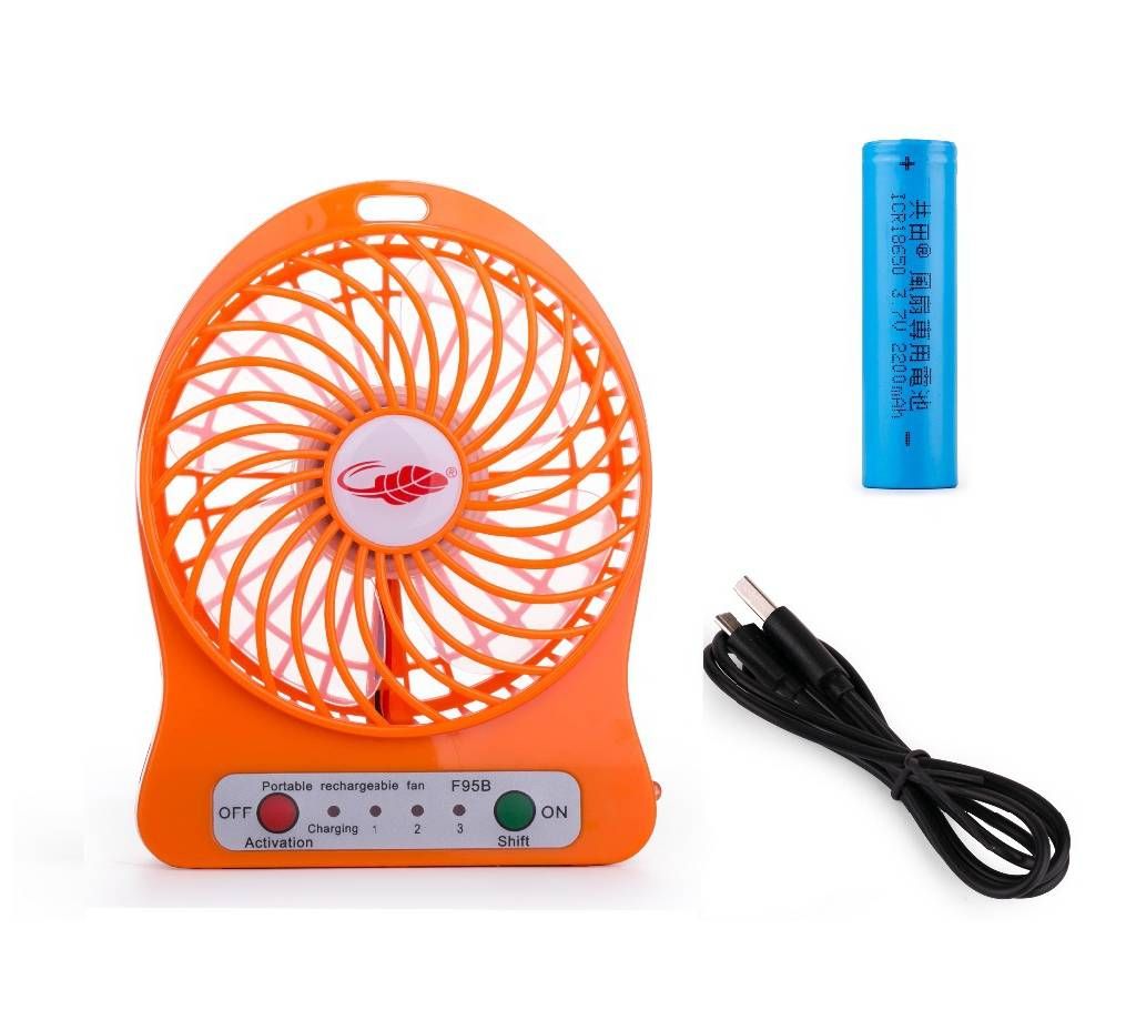 USB Rechargeable Mini Desk Fan 