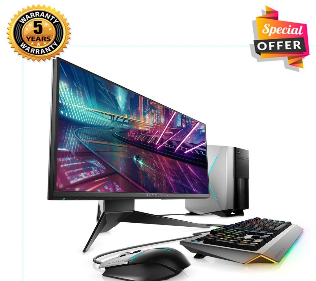 Intel Dual Core Processor, RAM 4GB, HDD 500GB, Graphics 2GB Built in and Monitor 24", Gaming PC Windows 10 64 Bit 