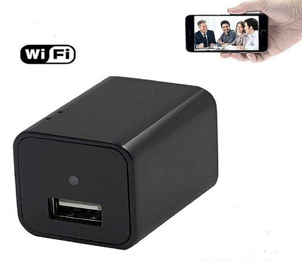 WIFI AC Plug USB Wall Charger Spy Camera 