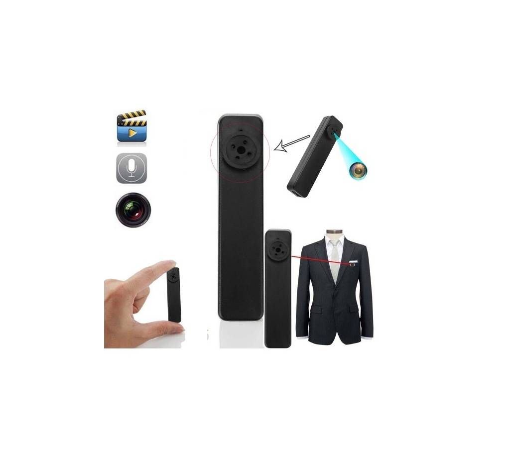 Spy Button Video Camera 32GB Black
