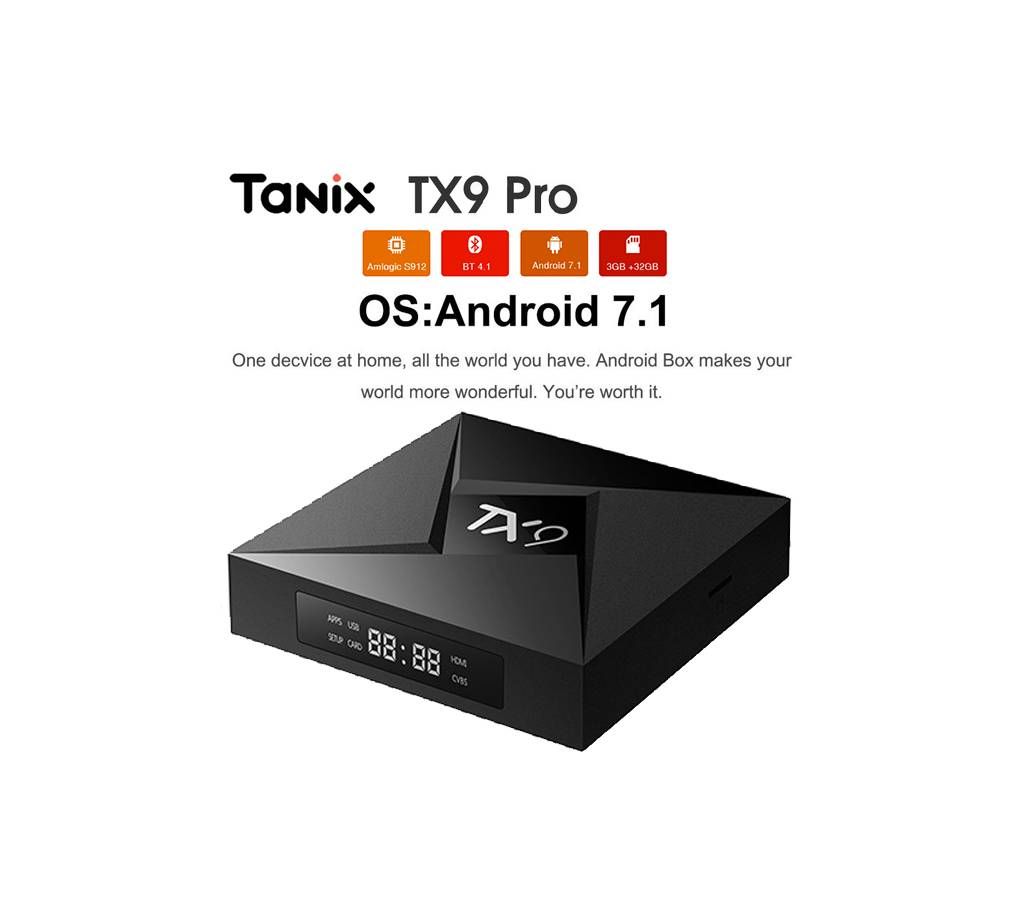 Tanix TX9 Pro S912 Octa Core Android 7.1 TV Box