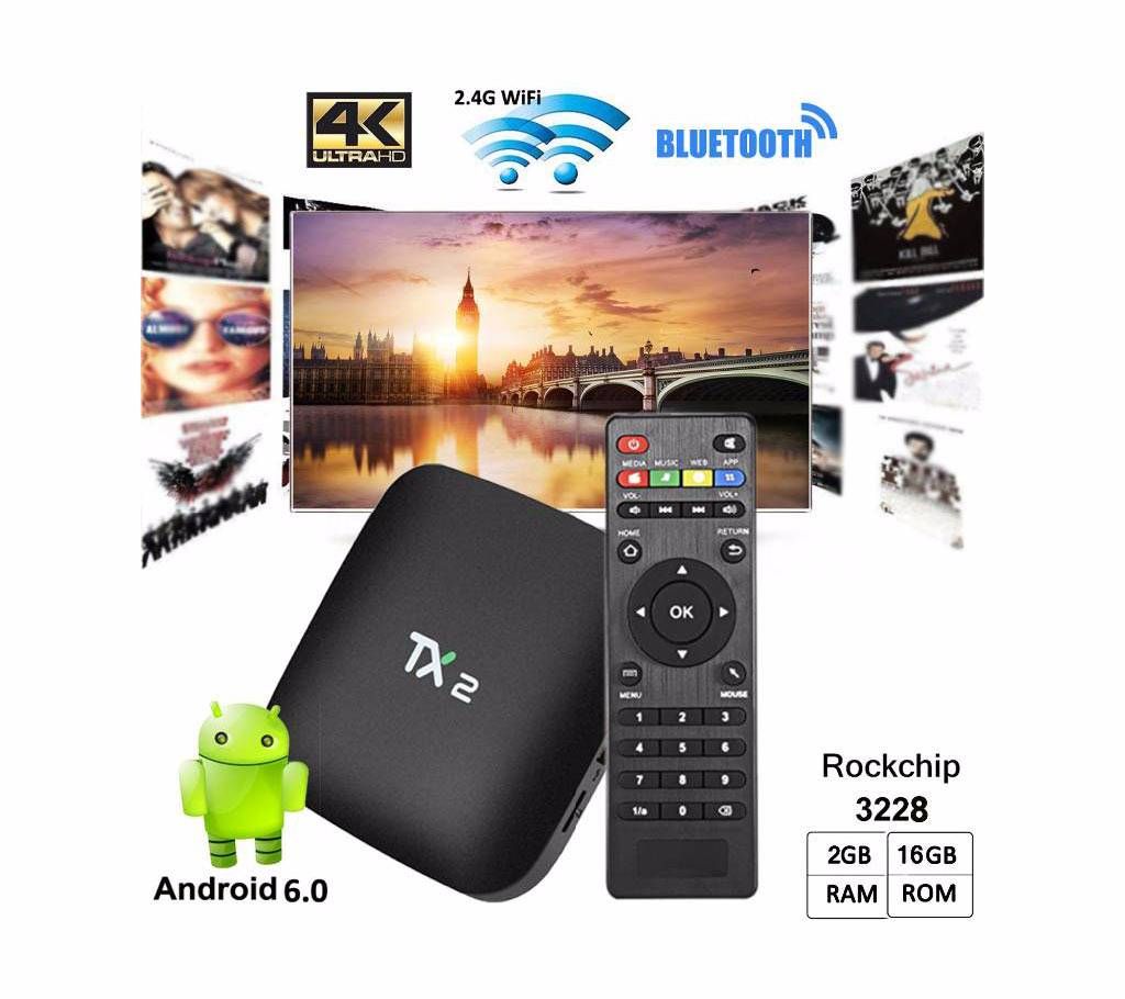 Android Smart TV Box Tanix TX2-R2 2/16GB