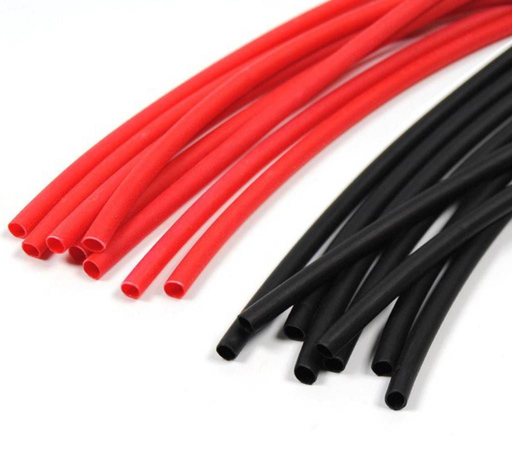 HEAT SHRINK TUBE  (4 mm) Red & Black Combo Pack