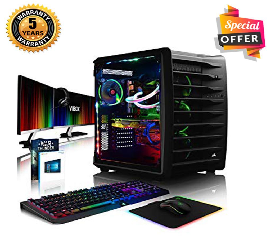 Intel Core i3 RAM 4GB HDD 500GB Graphics 2GB Built in and Monitor 17 Gaming PC Windows 10 64 Bit  Desktop Computer 2019