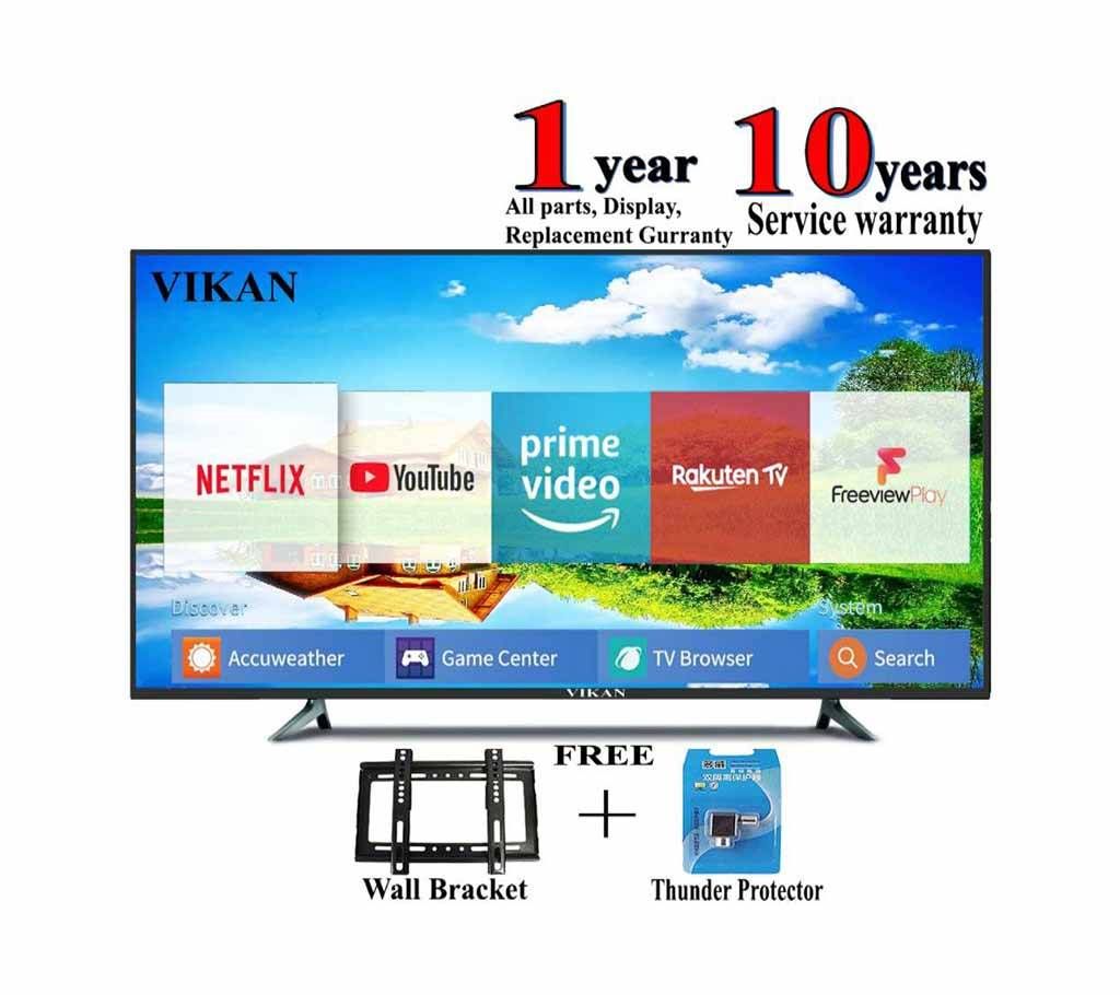 40 inch Vikan Smile Android Smart HD LED TV - Black
