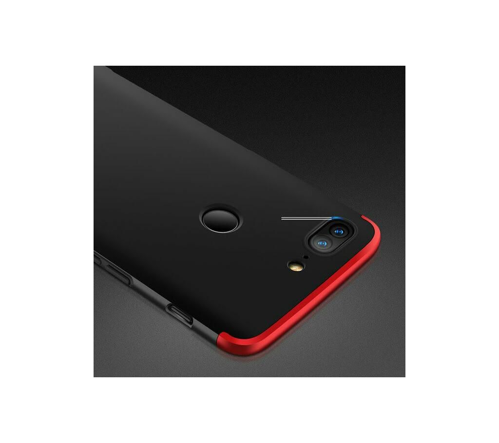 GKK 360 Full Protection cover for Oneplus 5T (Black & Red)