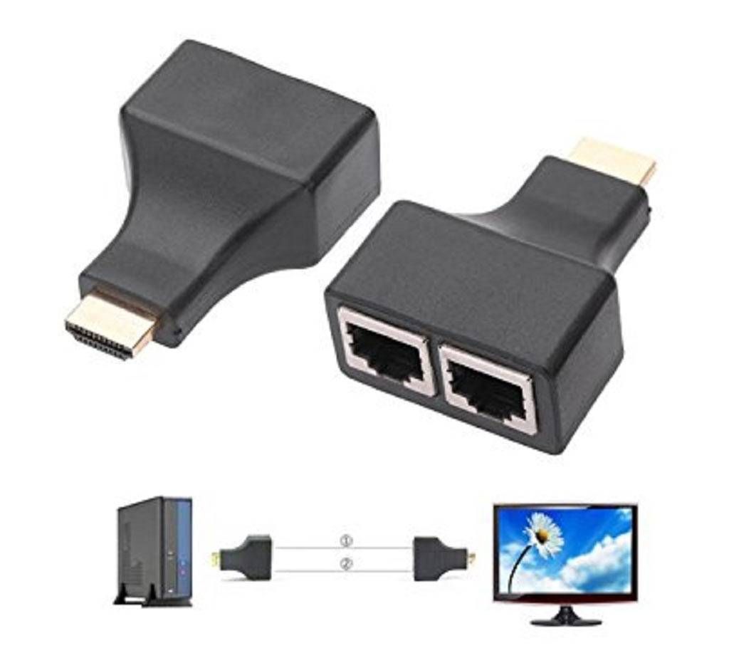 HDMI Extender by cat-5/6 max-30 meter