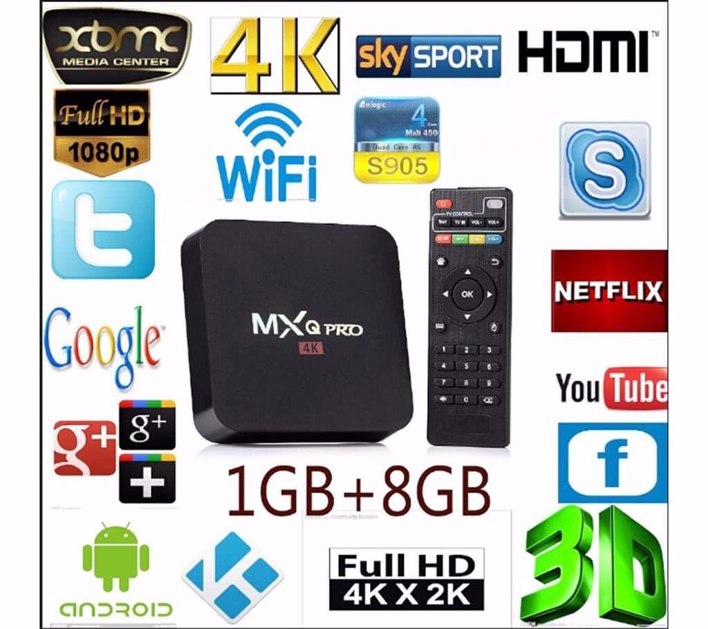 MXQ PRO Android 1GB UHD 4K Smart TV Box