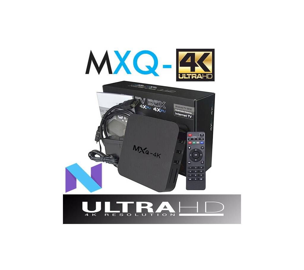 MXQ 4K Android 7.1 Smart TV Box H.265 