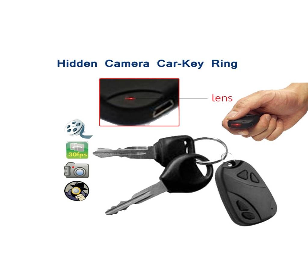 Spy Camera Key Ring 32GB Supported