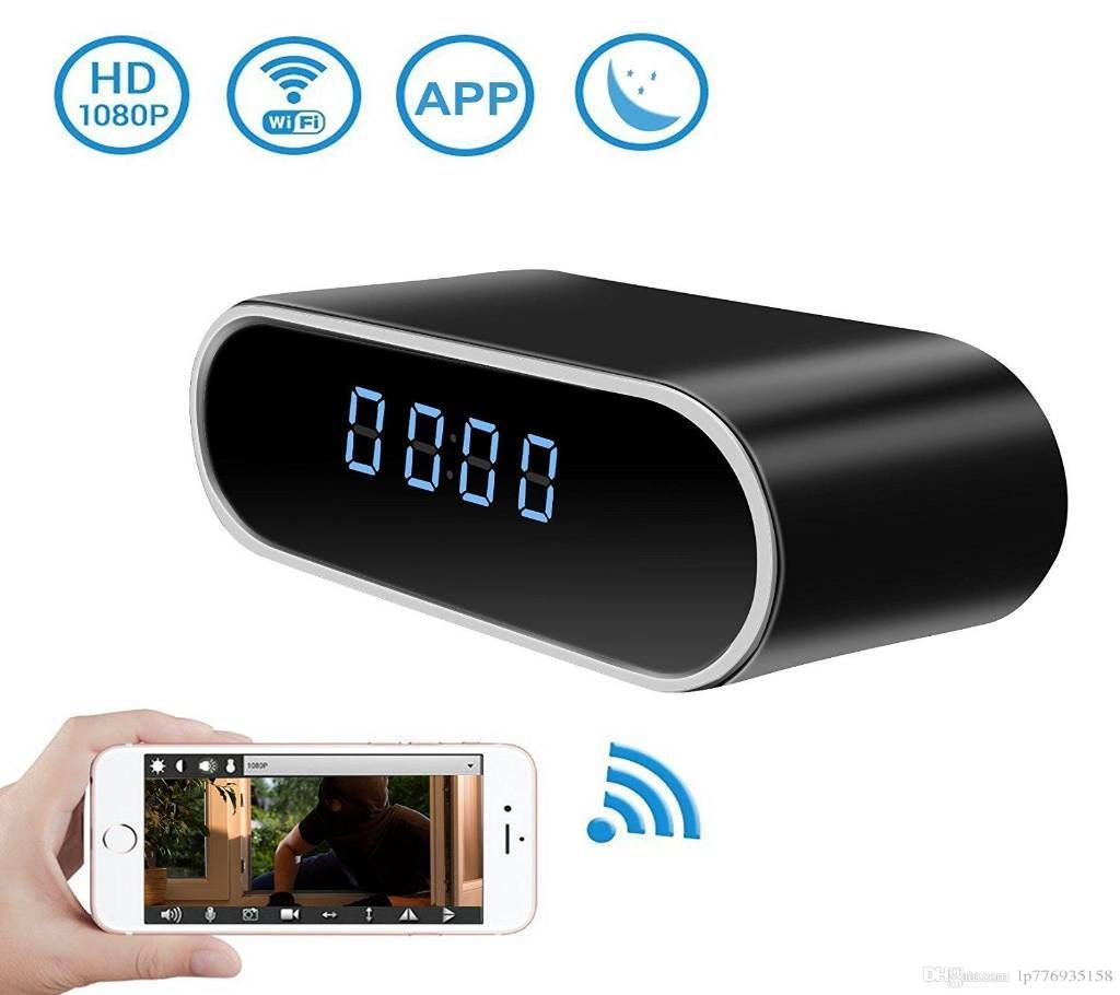 Wifi Table Clock with round Camera 