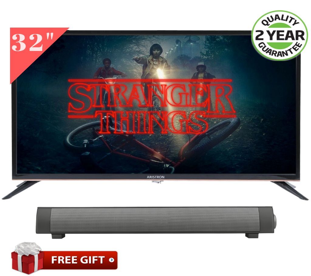 Aristron 32 Inch Led TV with Free Sound Bar Speaker