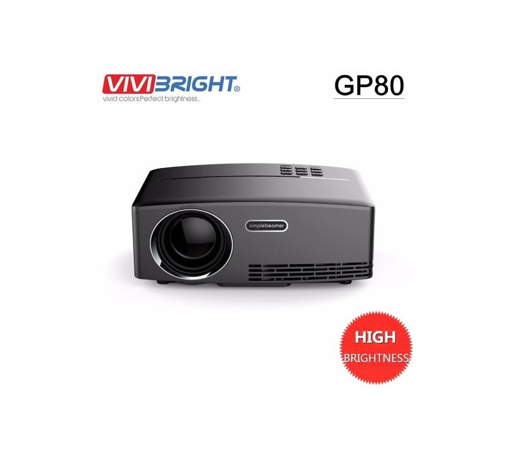 Vivibright GP80 mini LED TV Projector