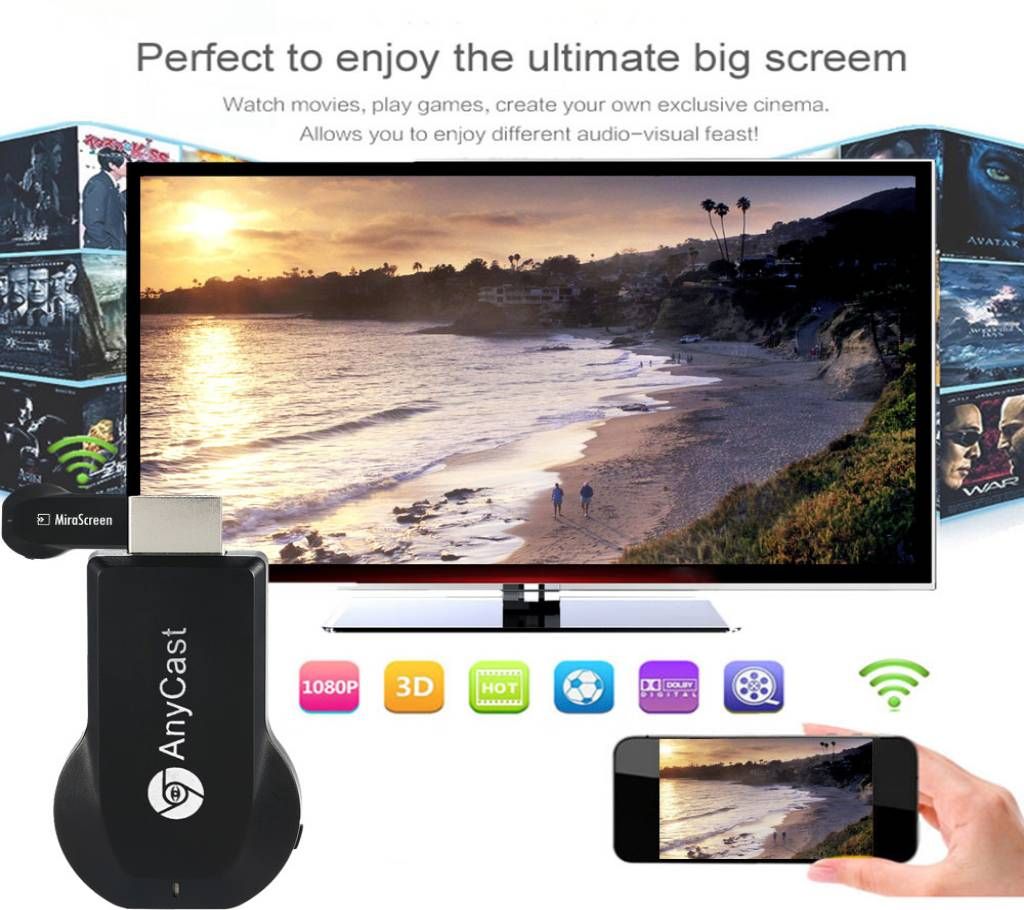 AnyCast M2 Plus HD 1080P TV Stick Wireless