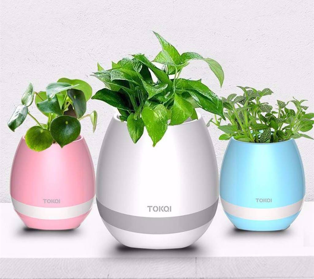 Creative bluetooth smart music flower pot