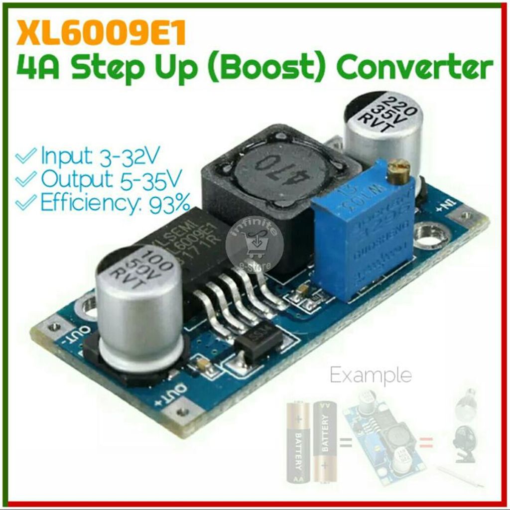DC Step Up Boost Converter 4A