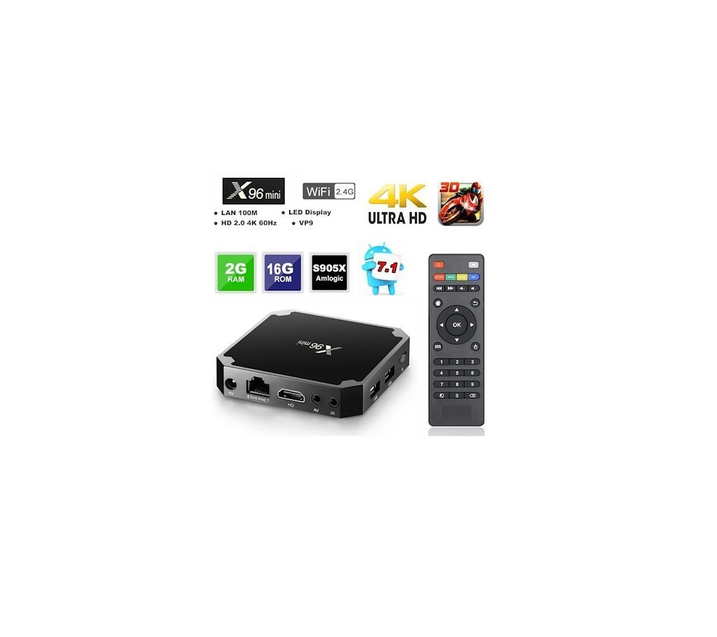 X96 Mini 4K Android TV Box 2GB 16Gb