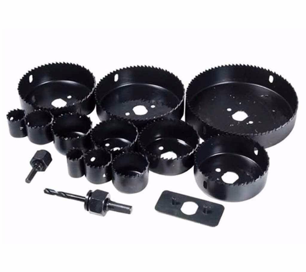 Multi-functional hole saw set