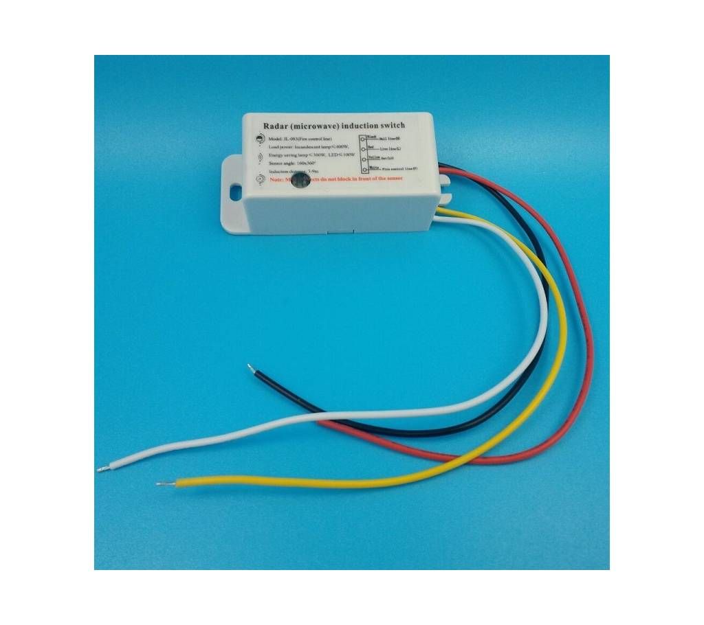 High sensitivety radar moving induction switch delay adjustable microwave embeddable