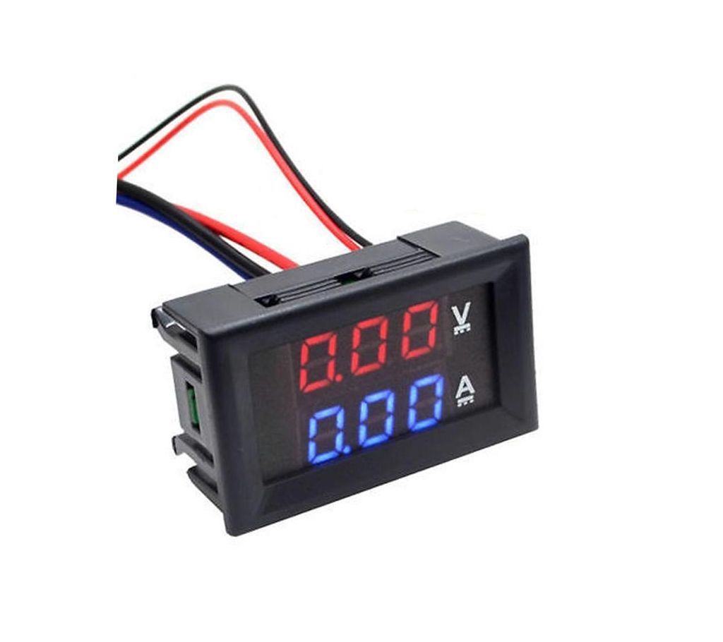 DC 0-100V 10A Digital Voltmeter Ammeter Dual Display