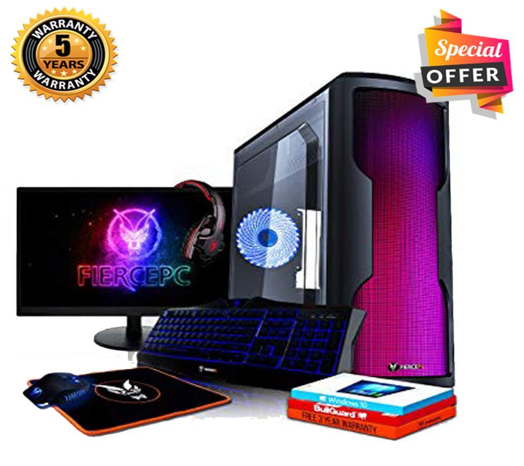 Intel Core i5 RAM 4GB HDD 500GB Graphics 2GB Built in and Monitor 32 Gaming PC Windows 10 64 Bit Desktop Computer 2019