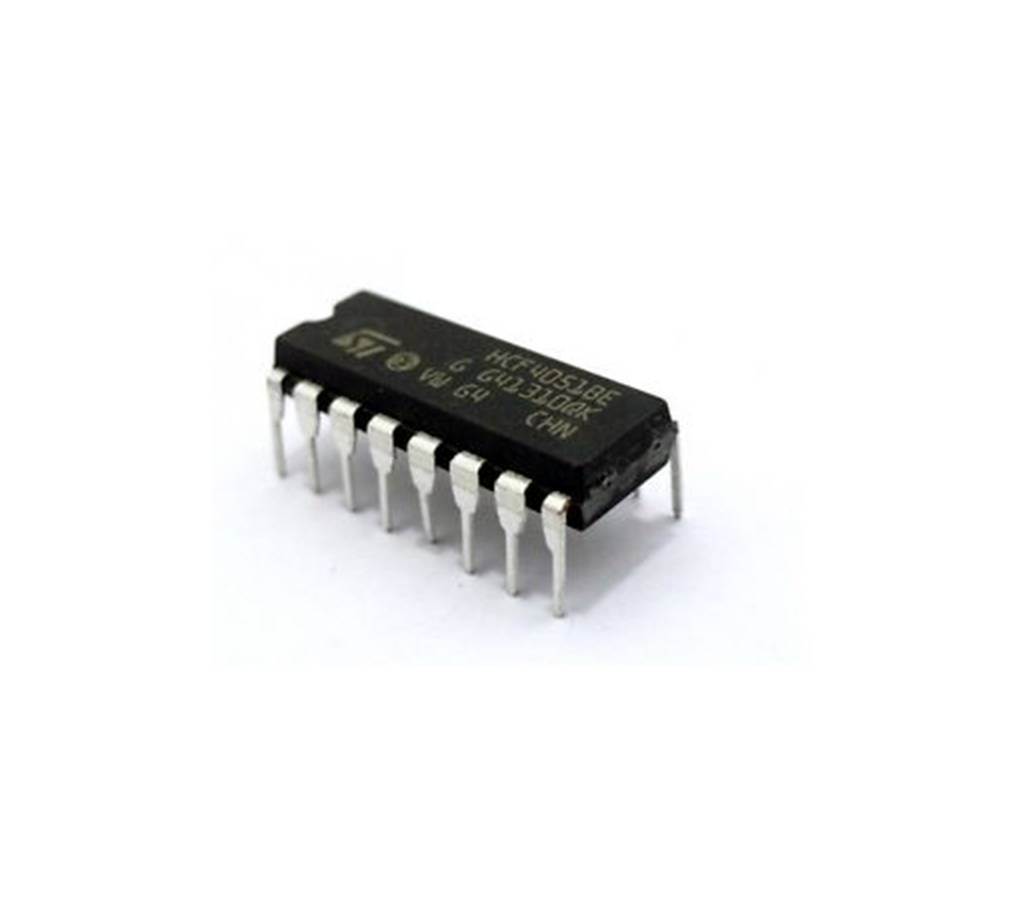 IC 4051 analog multiplexer/demultiplexer 8-channel 