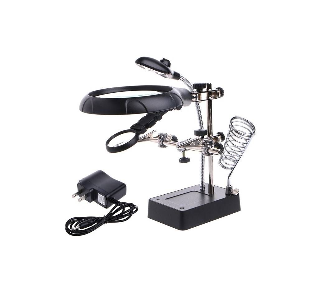 Helping Hand Soldering Stand with Lamp