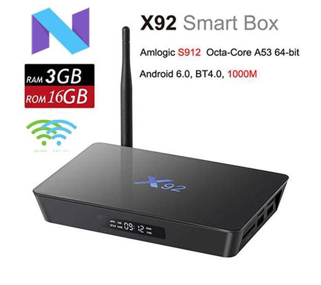 X92 Amlogic S912 Octa Core Smart Mini PC 4K 3D Kod