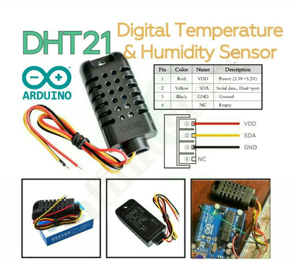 DHT21 Digital TH Sensor for Arduino