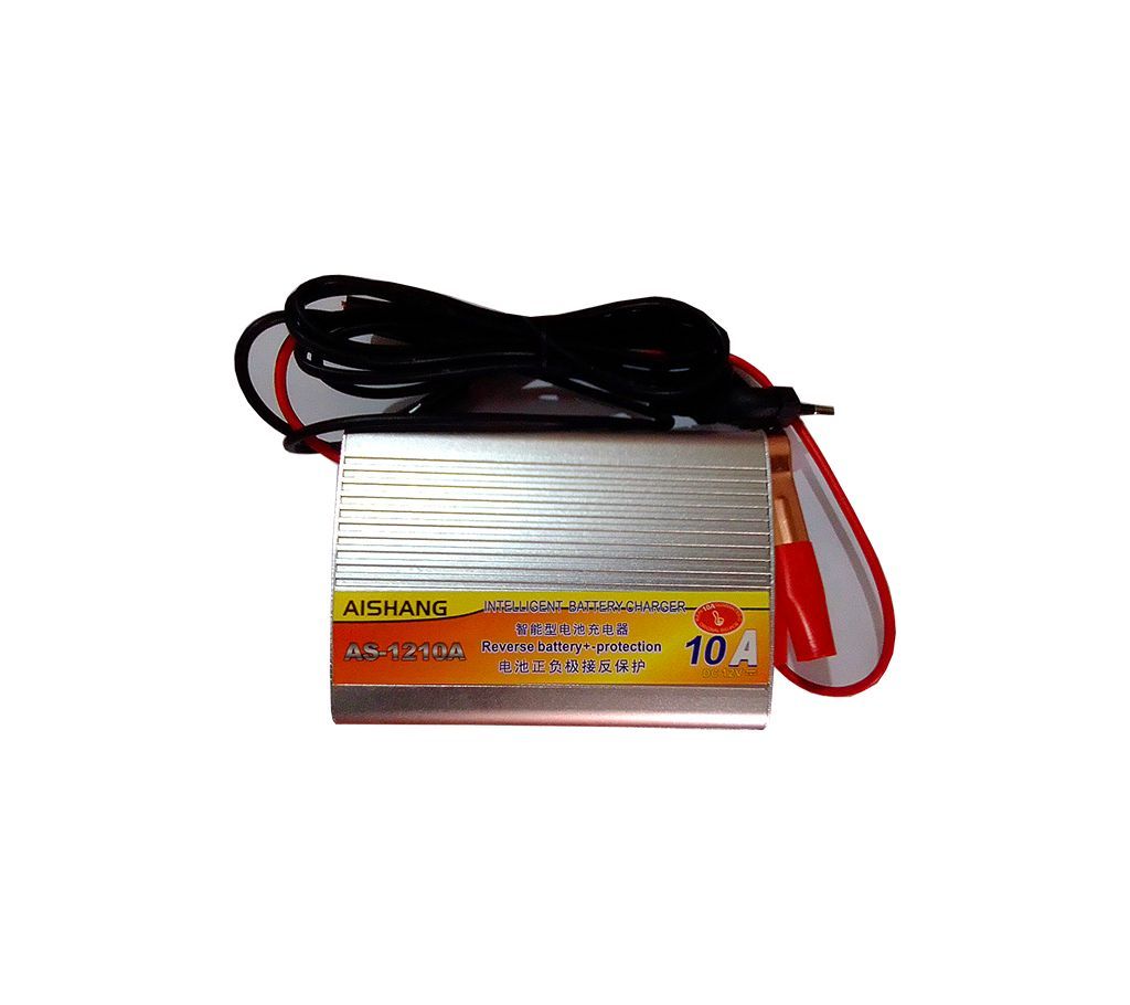 12V- 10A Intelligent Smart LCD Display Three Phase Power Battery Charger