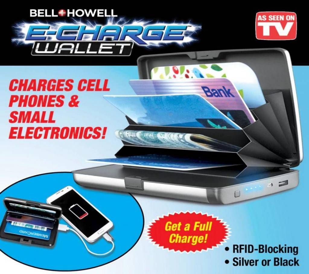 E-Charge Wallet (Wallet with power bank)