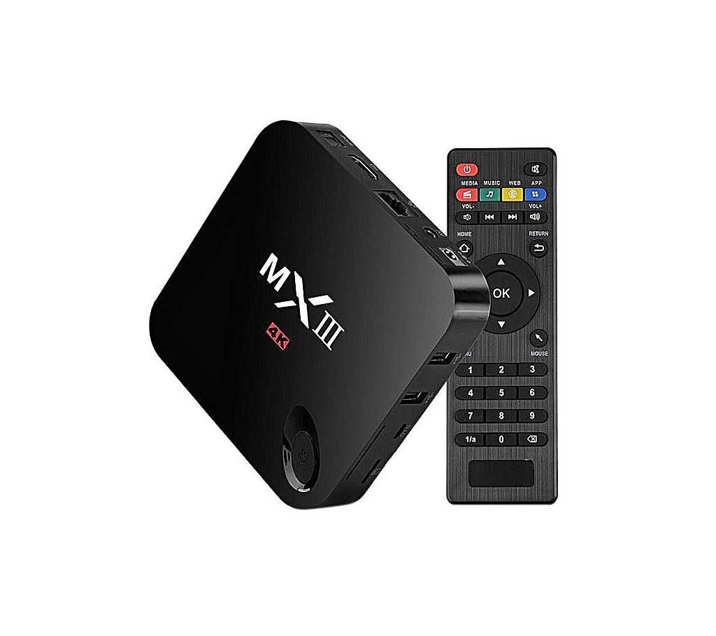 MX3 4K Android TV Box with 2GB RAM - Black