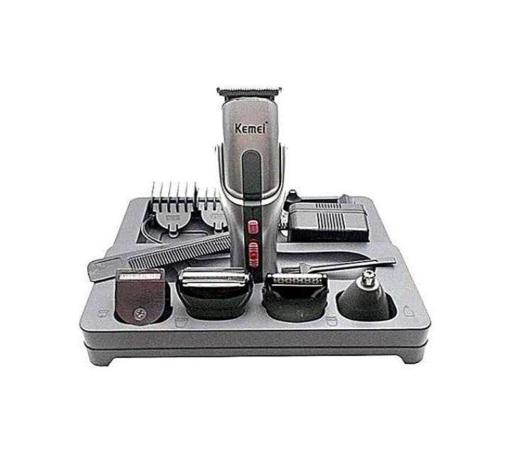 KM-680A 8 in 1 Rechargeable Shaver and Trimmer - Silver