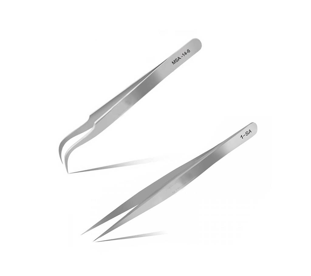 Professional Straight & Curved Tweezers