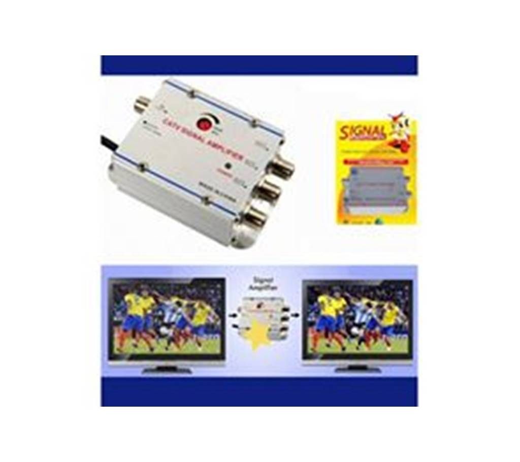 Dish TV Line Signal Amplifier - Silver